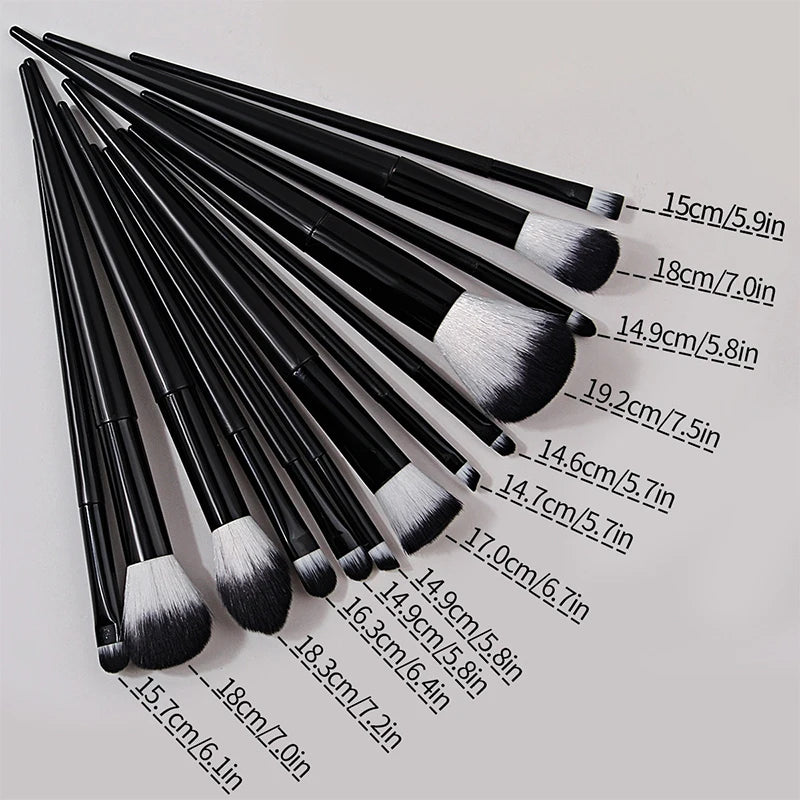13pcs Makeup Brushes Set Professiona Soft Loose Powder Contouring Eyeshadow Eyeliner Eyebrow Brush Facial Beauty Cosmetics Tool Zpaxo