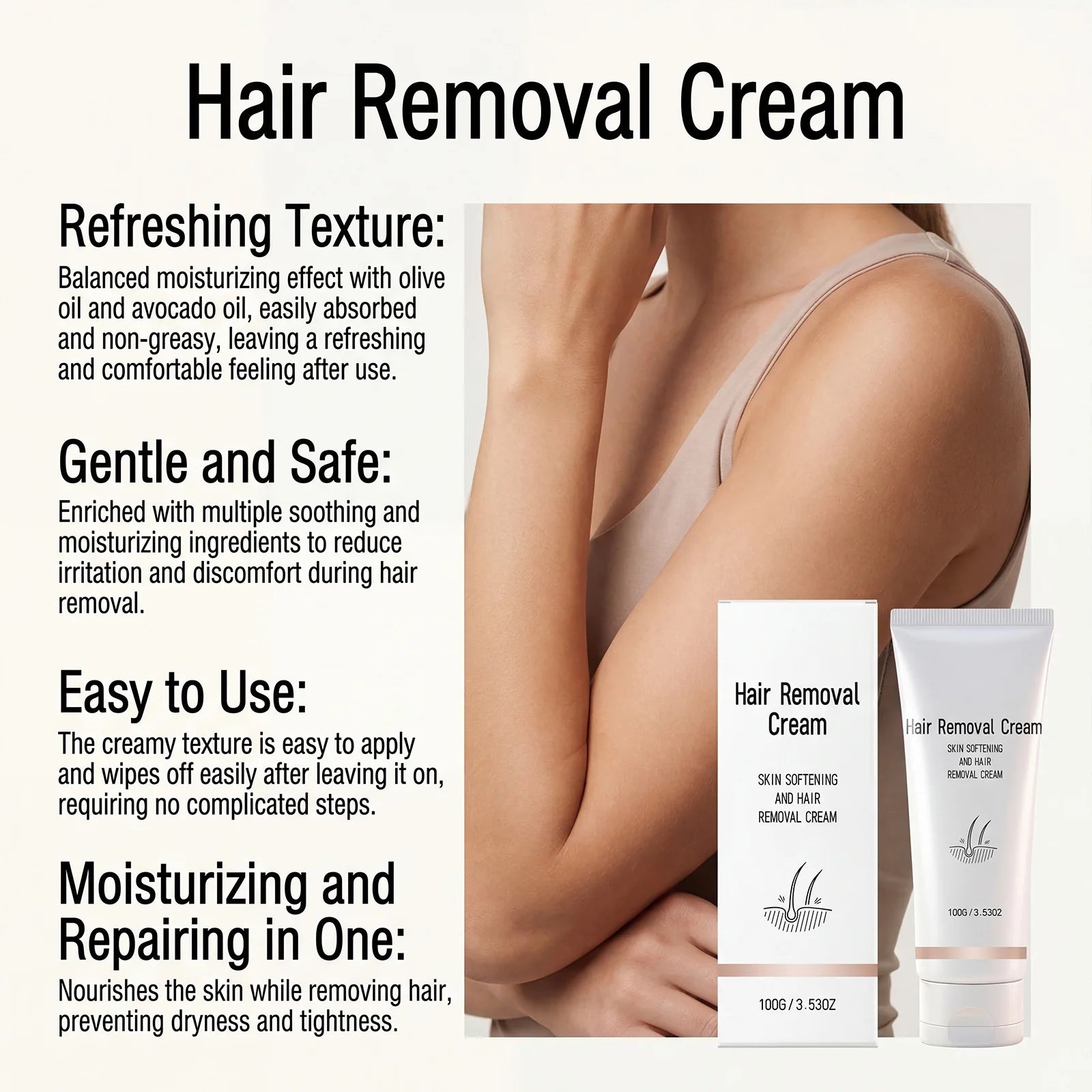 Instant Painless Hair Removal Cream – Smooth Skin | Zpaxo Hair Removal Cream Zpaxo
