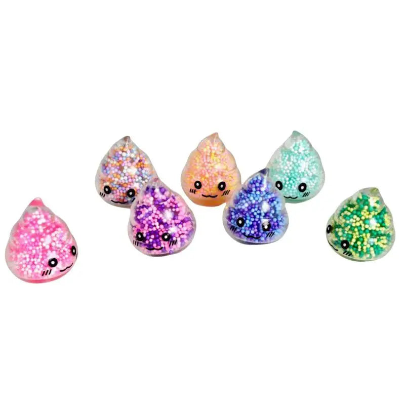Squishy Poop Stress Relief Balls Colorful Fidget Toys Girls Kids Zpaxo