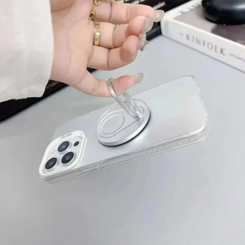 360° Rotatable Magnetic Phone Ring Stand – Foldable Desk Holder Phone Ring Stand Zpaxo