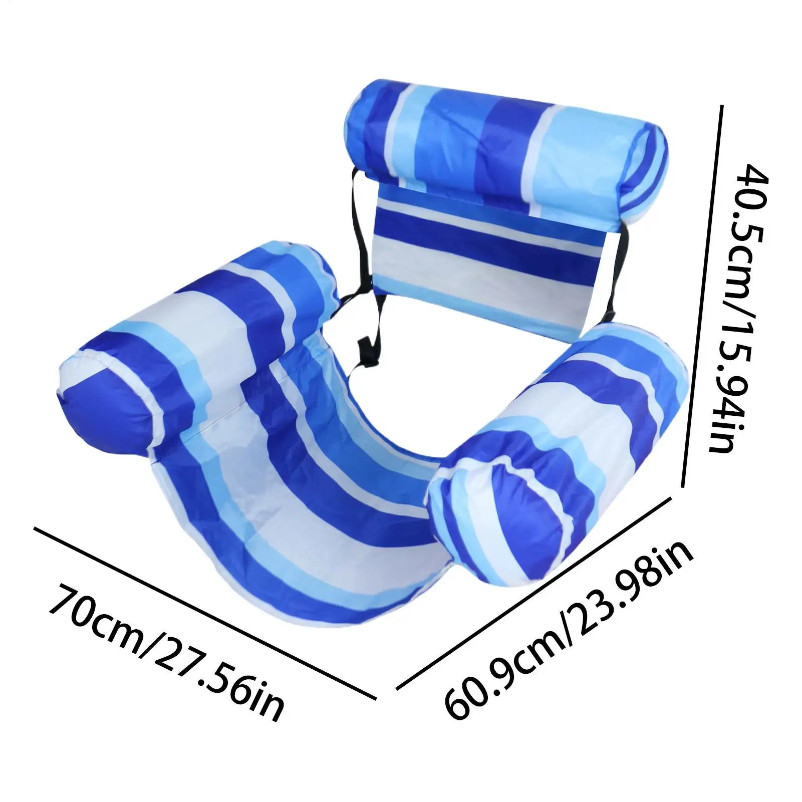 Inflatable Pool Lounger Float Water Hammock Chair Recliner Foldable