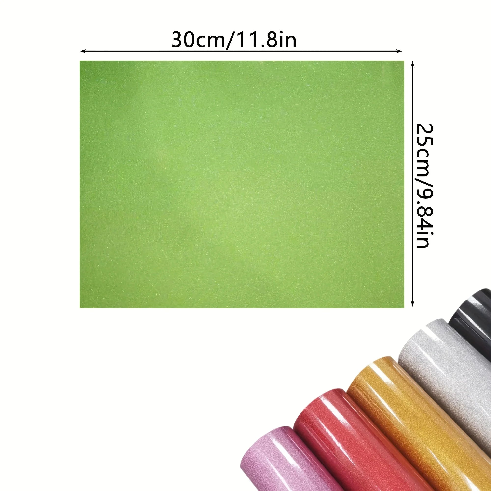 20 Sheets Glitter Heat Transfer Vinyl, Iron-on Vinyl Glitter HTV Perfect for Heat Press on T-Shirts, Clothes, Bags, Pillows Zpaxo