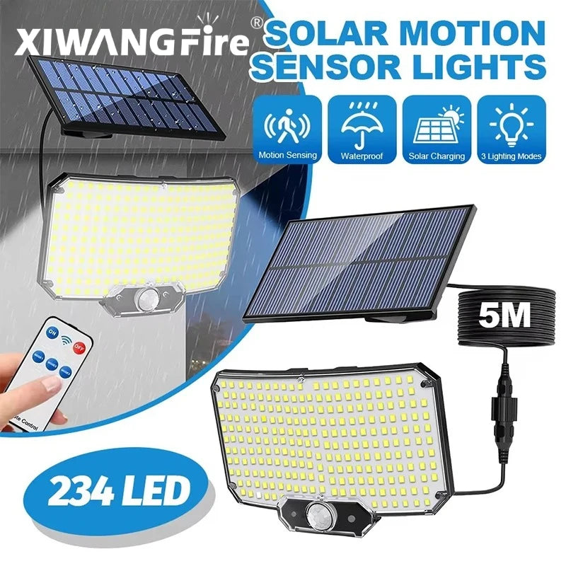 Outdoor LED Solar Light Bright Motion Sensor Strong Power Garden Wall Zpaxo