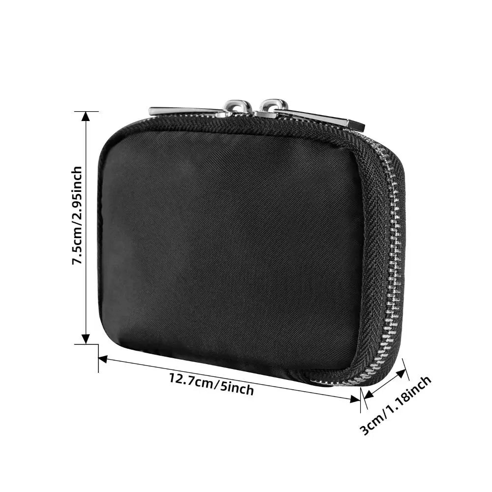 Fashion Key Holder Organizer Pouch Large Capacity Zipper Car Key Wallet Multi-functional Buckle Housekeeper Key Case Home Use Zpaxo