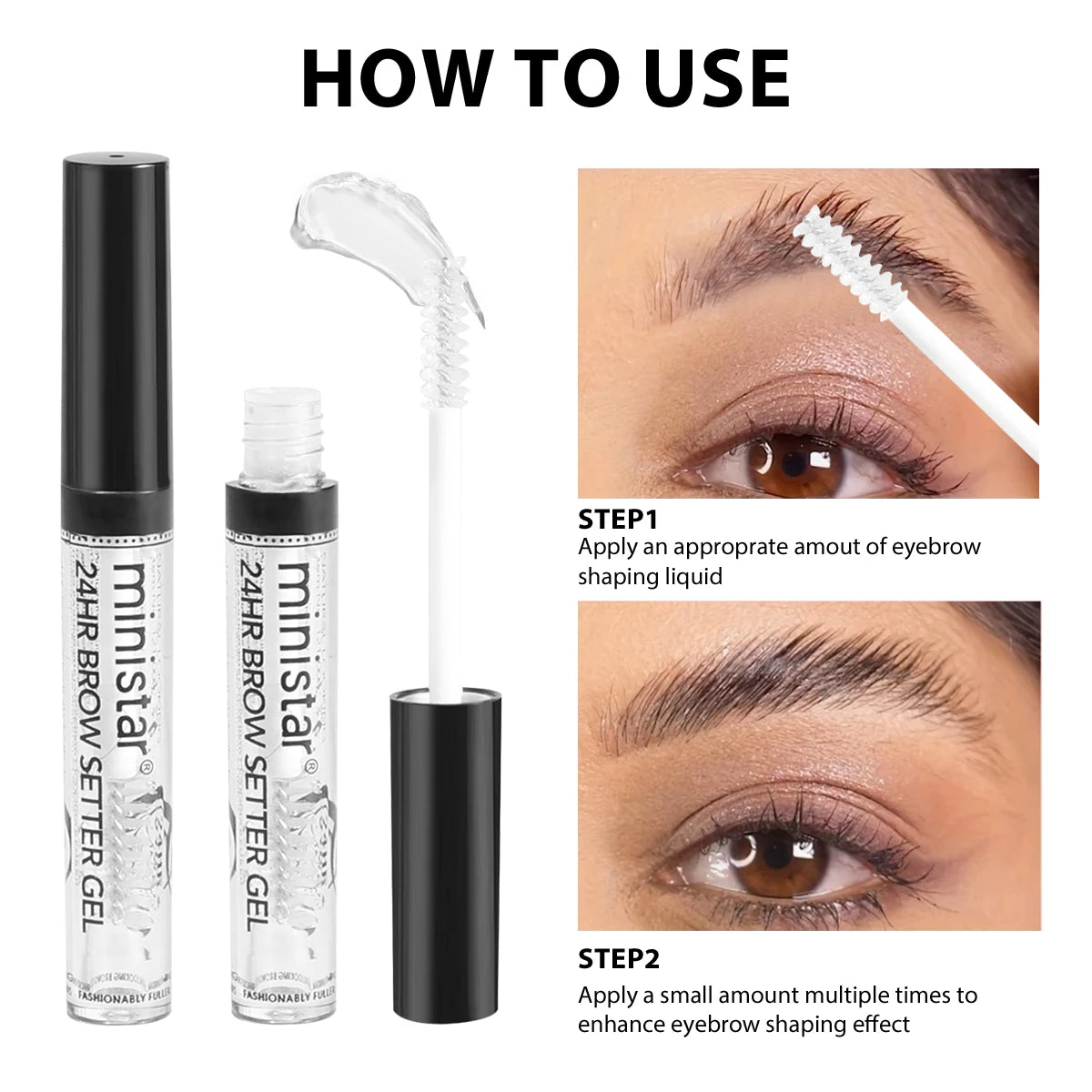 24-hour Durable Eyebrow Gel Waterproof Sweat Proof Creating Natural