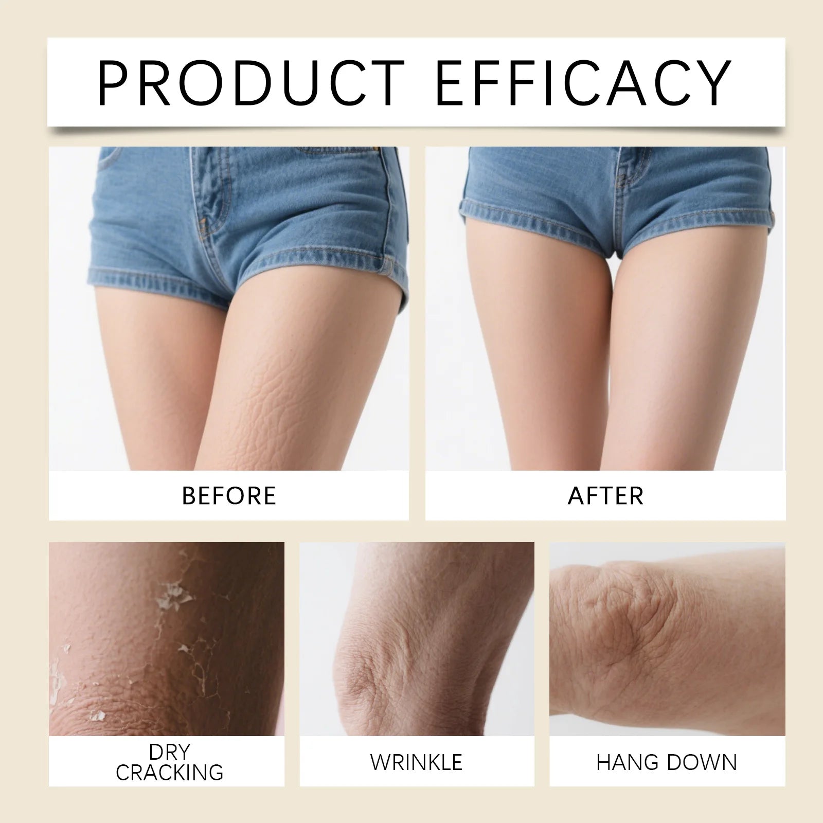 Vanilla Scented Body Cream Firming Moisturizer for Dry Skin Deep Hydration Wrinkle Smoothing Cream Rich Nourishing Body Butter Zpaxo