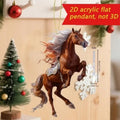 2D Acrylic Horse Pendant – Car Charm, Bag & Tree Ornament