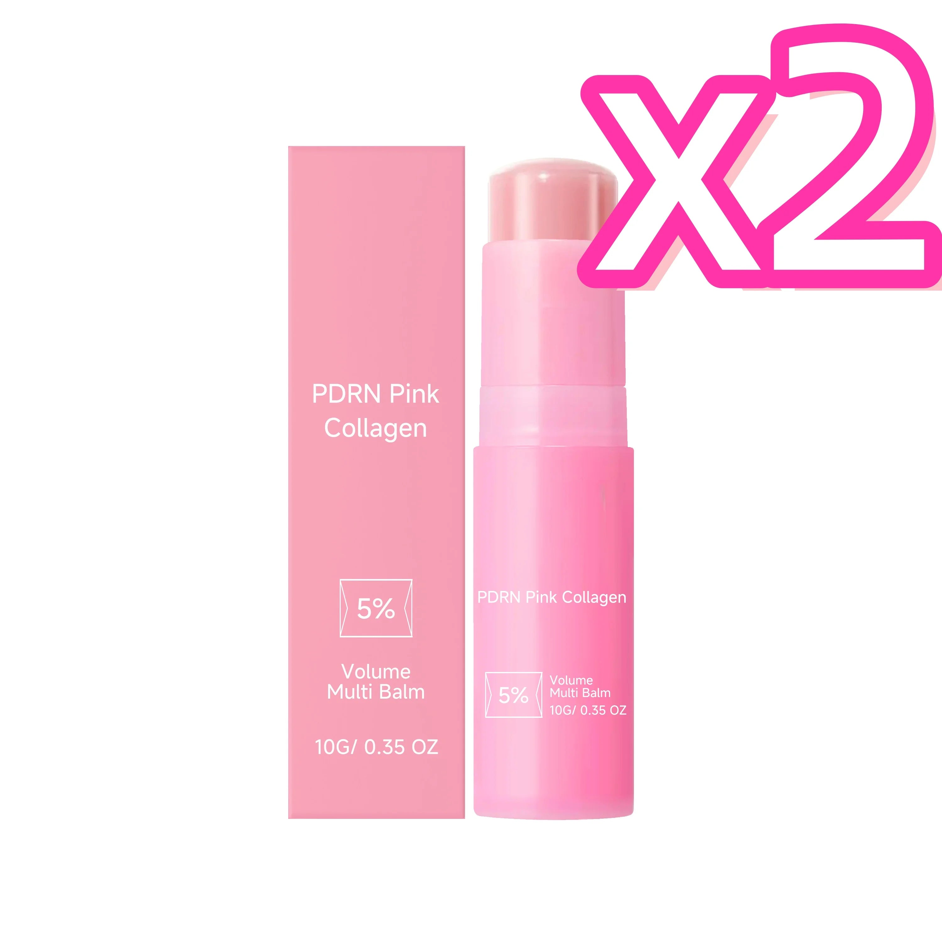 Collagen Multi Balm Stick – Anti-Wrinkle Face & Lip Moisturizer Collagen Balm Stick Zpaxo 10g Boxed x 2