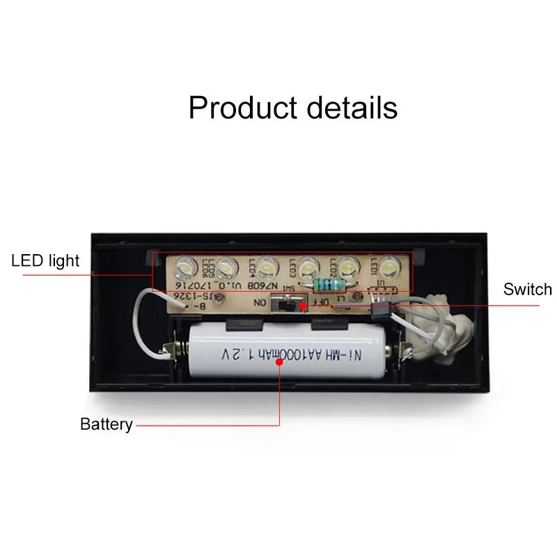 Solar Light House Number LED Doorplate Address Lamps Apply Villa Zpaxo