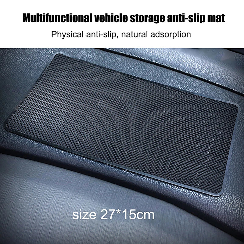 Car Dashboard Non-Slip Mat – Phone, Keys & Sunglasses Grip Pad