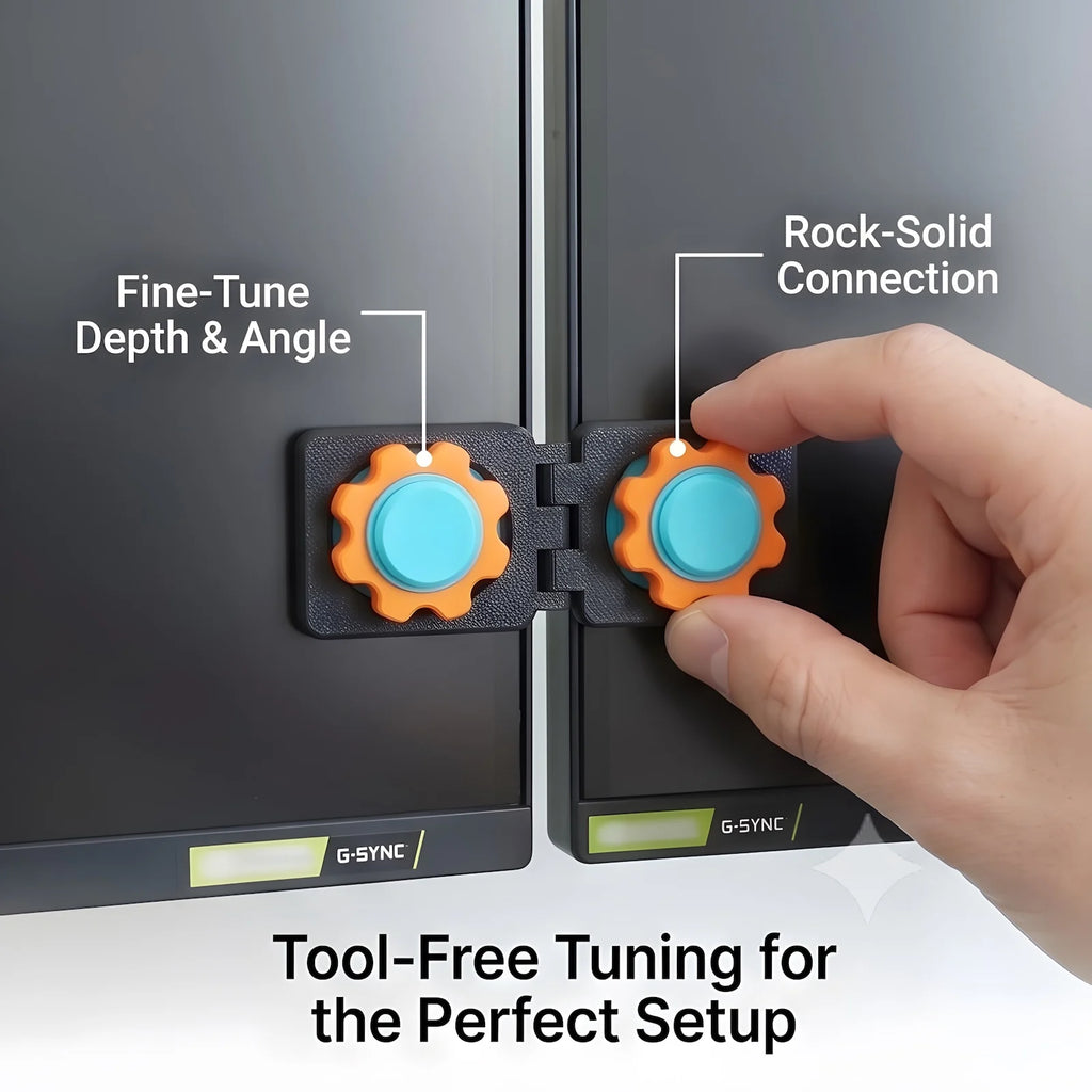 Universal Dual Monitor Alignment Clip Tool-free Screen Connector Zero