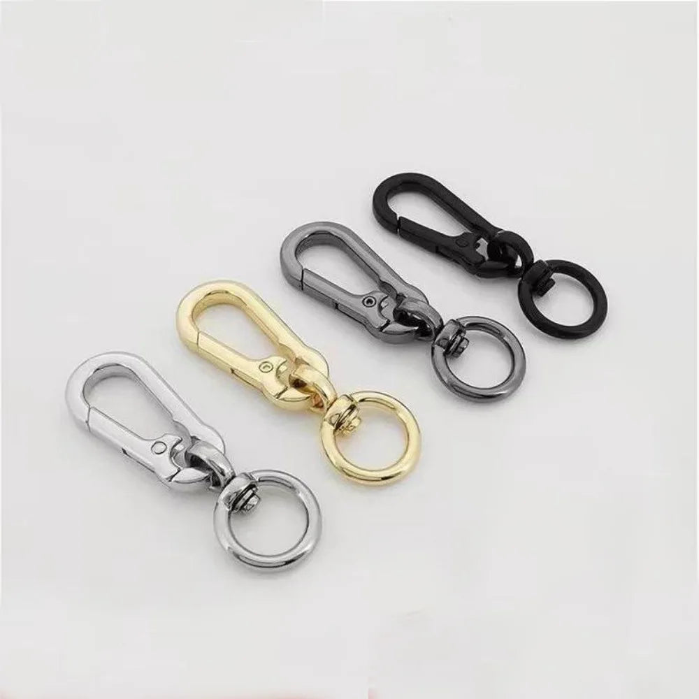 Stainless Steel Gourd Buckle Keychain Anti-Lost Metallochrome Metal Gourd Buckle Keyring Classic Fashion Gourd Buckle Carabiner Zpaxo