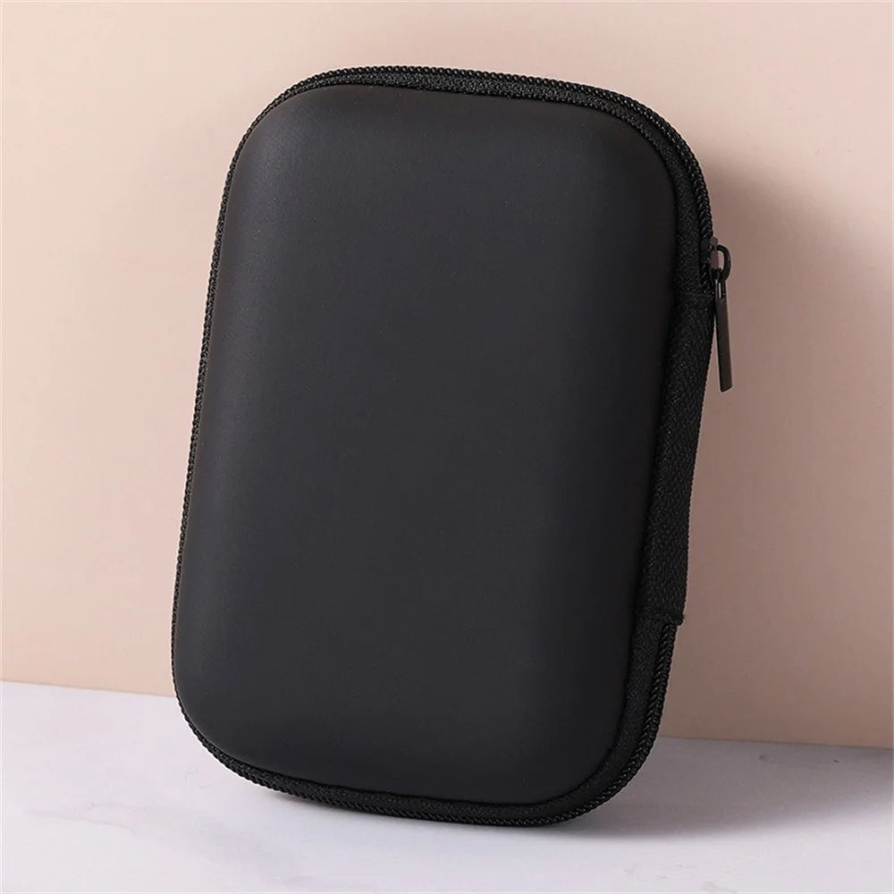EVA Travel Cable Organizer Bag – Zipper Electronics Pouch Travel Organizer Bag Zpaxo Black