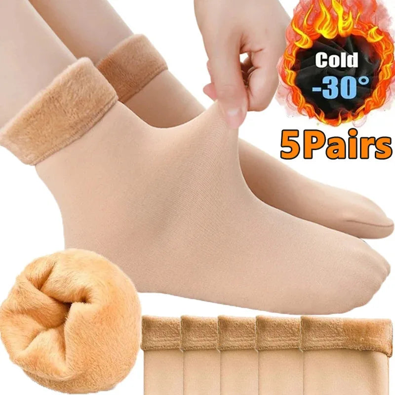 Women's Thick Thermal Velvet Socks – Warm Winter Floor Socks