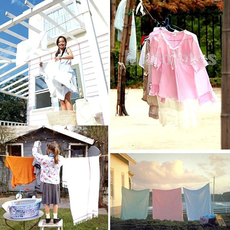 Outdoor Clothesline Nylon Non-slip Laundry Line Rope Travel Business