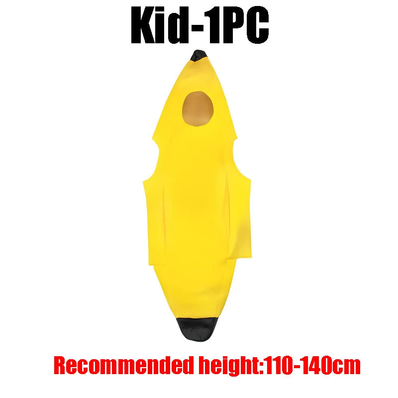 1 3 5 Charming Banana Costume Deluxe Adult Outfit Halloween Parties