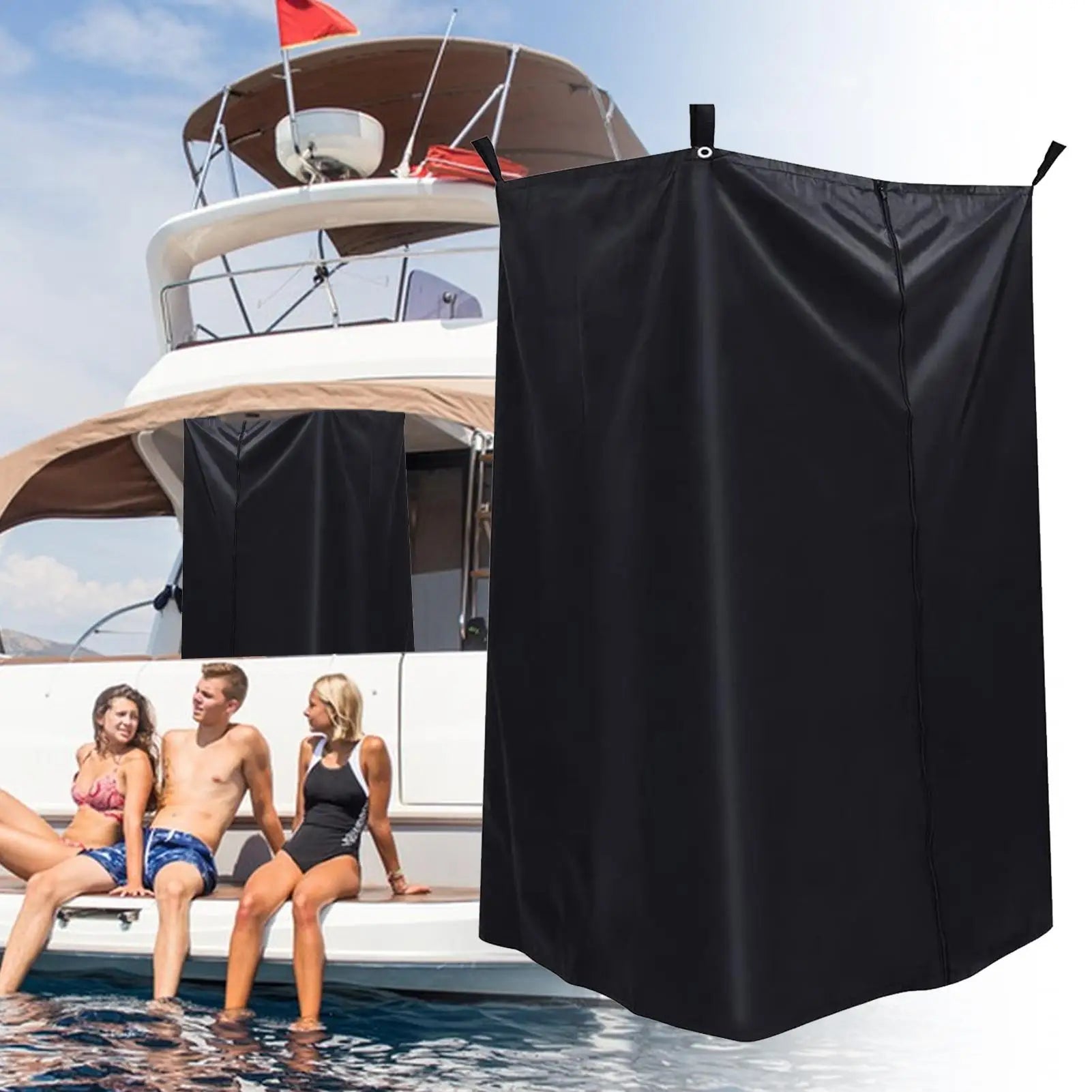 Portable Privacy Shower Tent Outdoor Waterproof Changing Room Shelter for Camping Hiking Beach Toilet Shower Bathroom Beach Boat Zpaxo