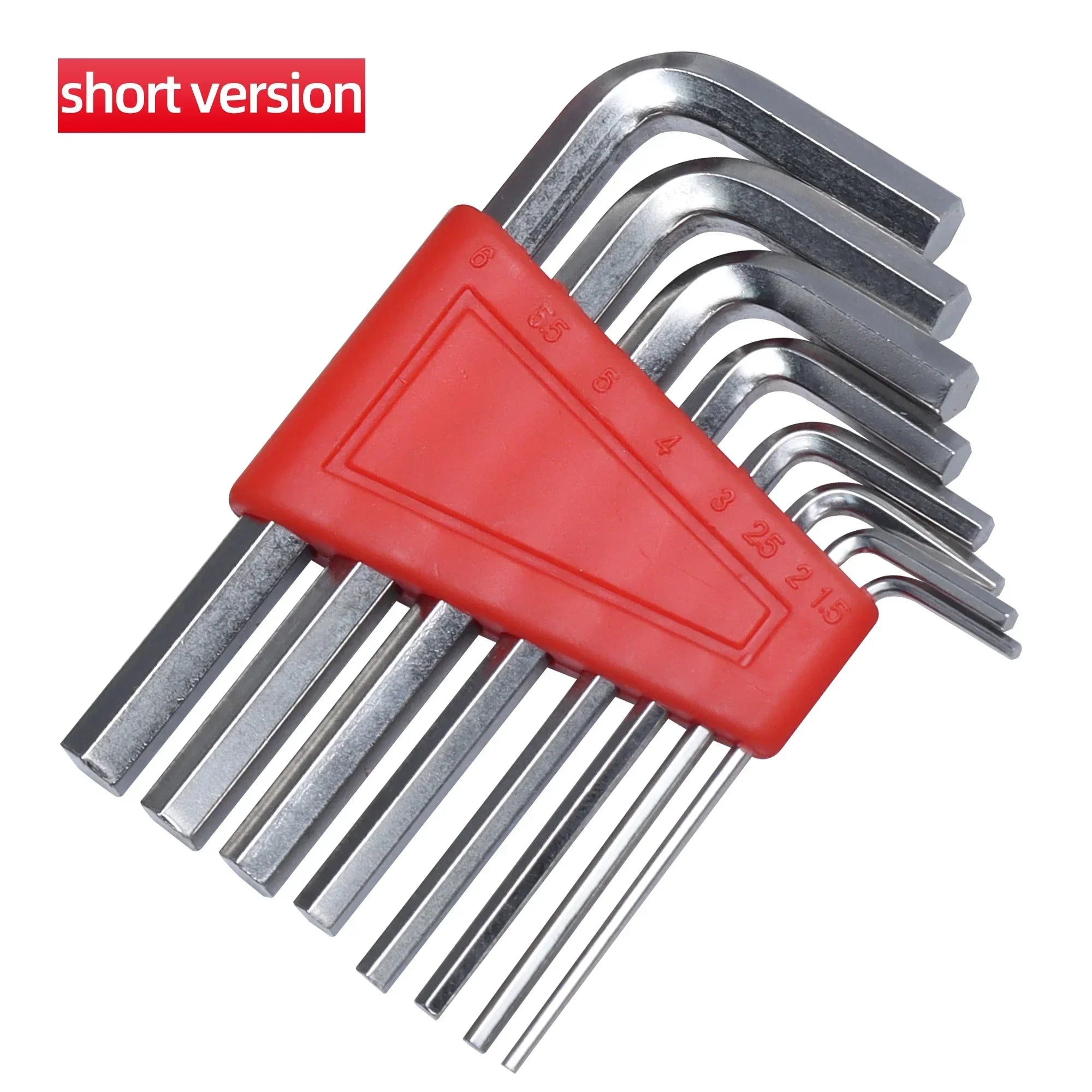 8-Piece Short Arm Allen Key Set – Metric & Inch Hex Wrench