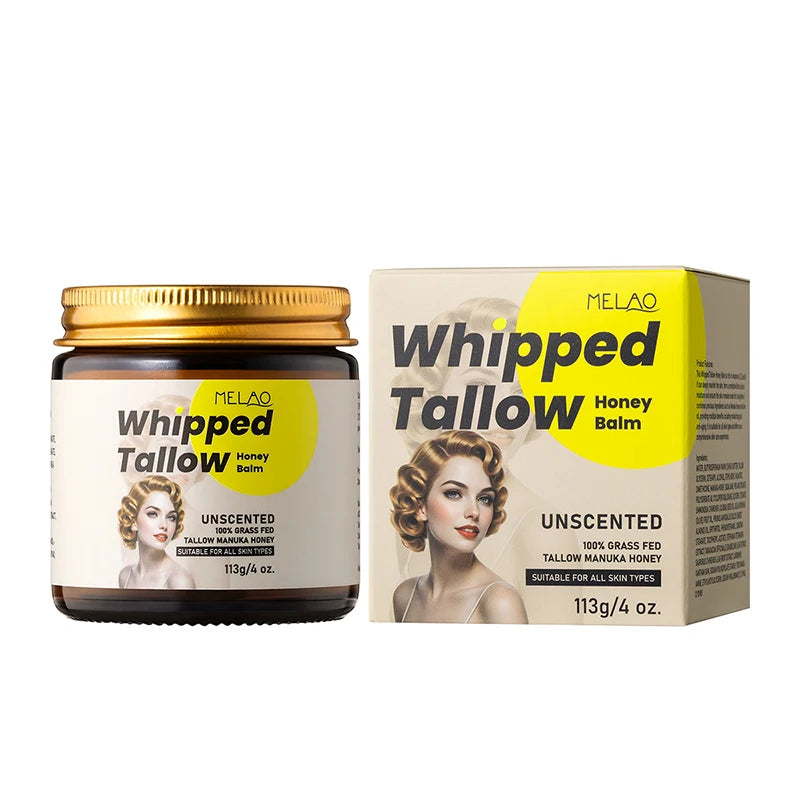 Beef Tallow & Honey Cream – Deep Moisturizer for Dry Skin Moisturizing Skin Balm Zpaxo no fragrance 113g