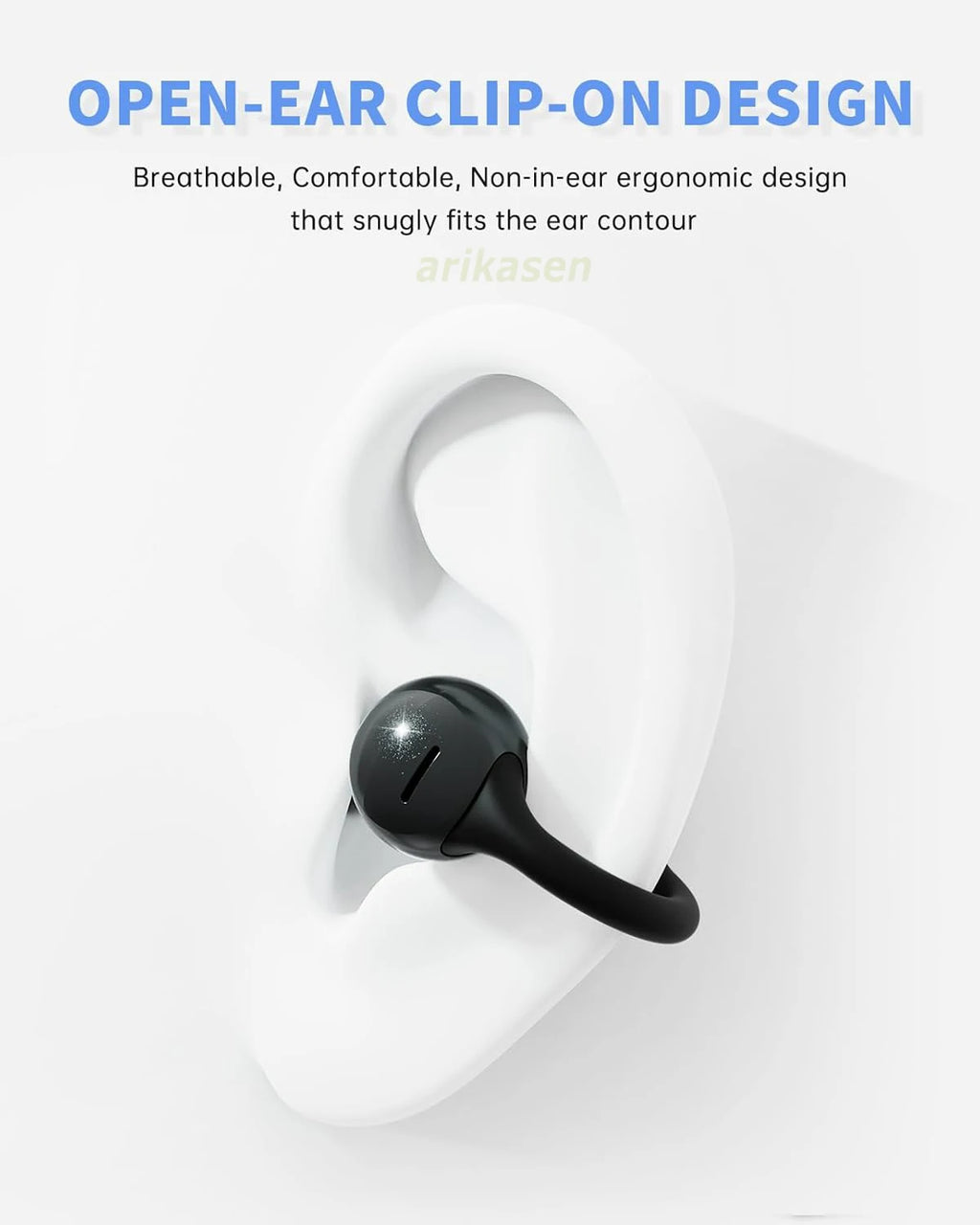 Clip Earbuds Bluetooth 6 0 Wireless Open Ear Headphones Clear Call