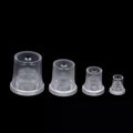 Translucent Advertising Nail Glass Bracket Invisible Plastic Screw Zpaxo 25x25mm