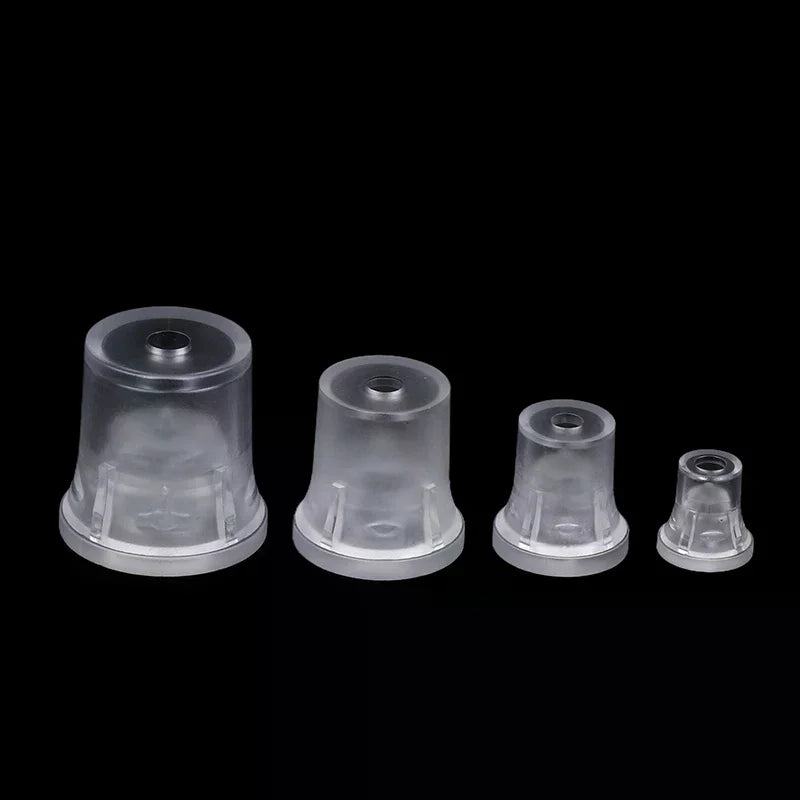 Translucent Advertising Nail Glass Bracket Invisible Plastic Screw Zpaxo 25x25mm