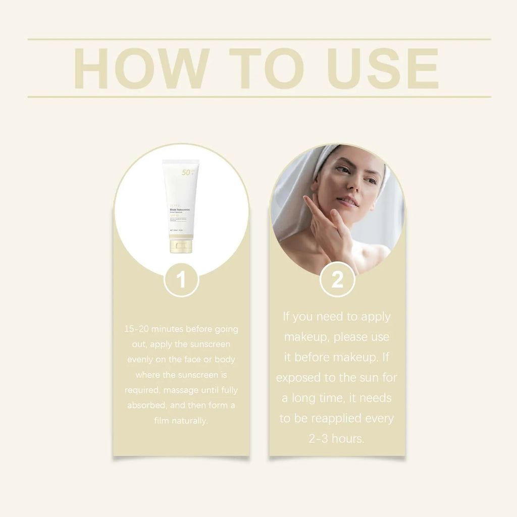 Ouhoe SPF 50+ Moisturizing Sunscreen UVA/UVB Broad Spectrum Moisturizing Sunscreen Zpaxo