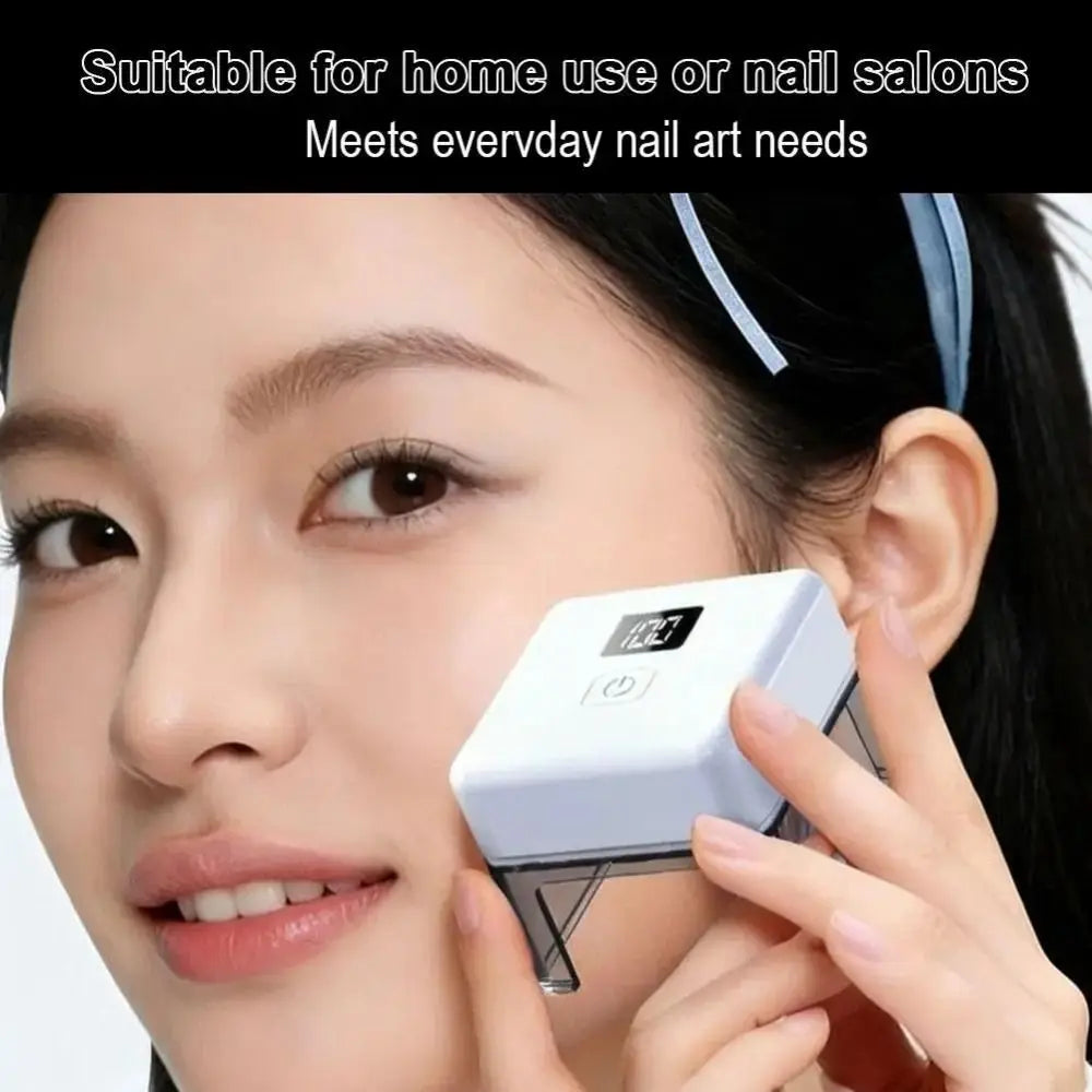 Mini Portable Nail Lamp UV LED Light Rechargeable Battery Digital Zpaxo
