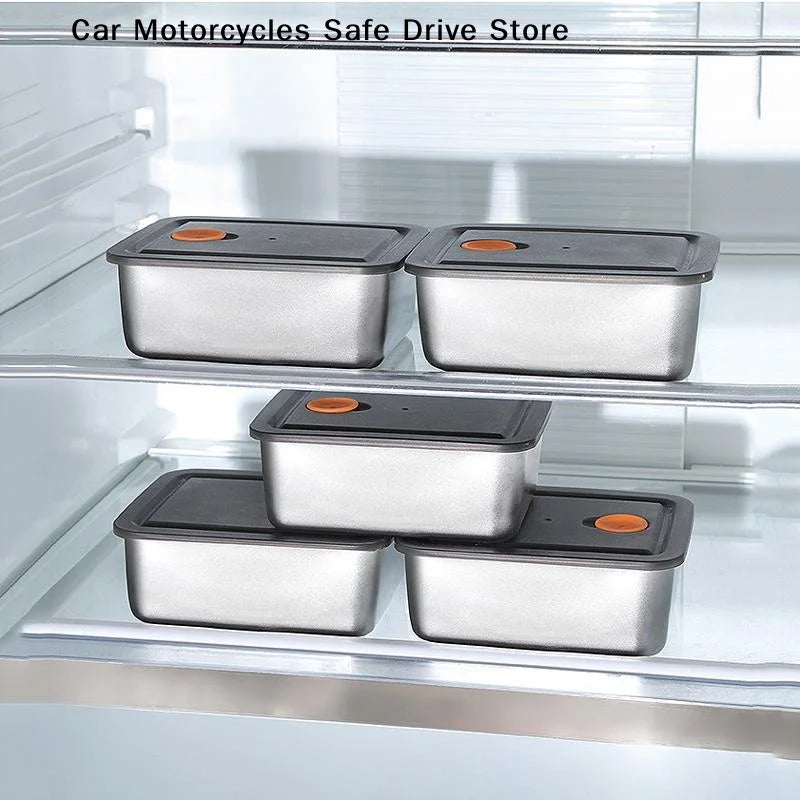 CM4pc Stainless Steel Food Storage Containers Thickened Leakproof