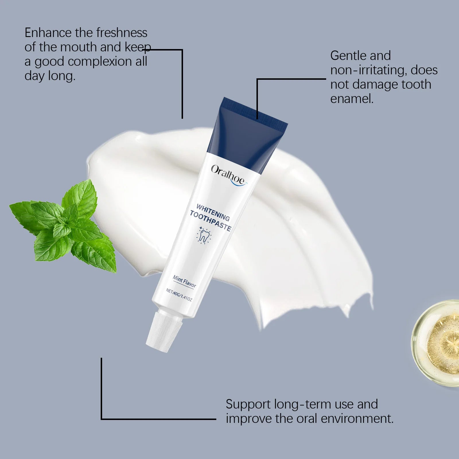 Oralhoe Whitening Toothpaste – Stain Removal & Fresh Breath Whitening Toothpaste Zpaxo
