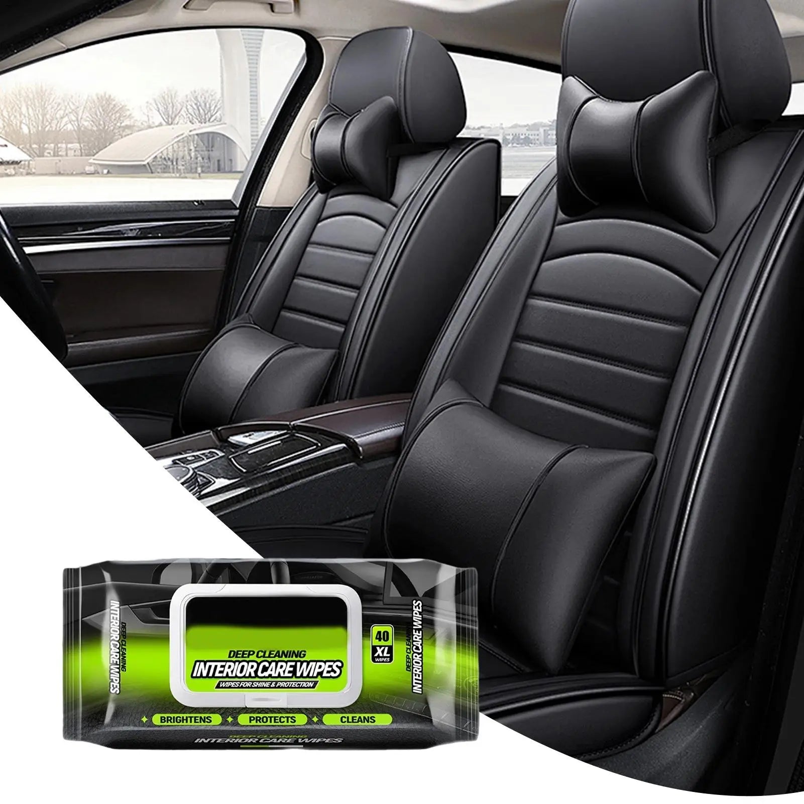Car Interior Cleaning Wipes Multi-function Car Dashboard Seat Leather Nursing Brightening Wipes Car Wash Care Cleaning tools Zpaxo