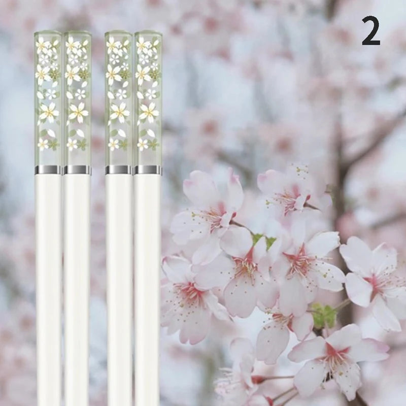 Amber Japanese Chopsticks Antibacterial Anti-slip Temperature