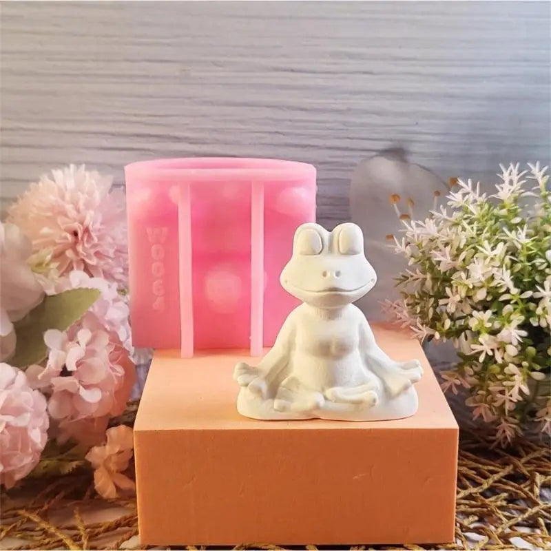Yoga Frogs Molds Casting Epoxy Resin Ornament Plasters Silicone Mould