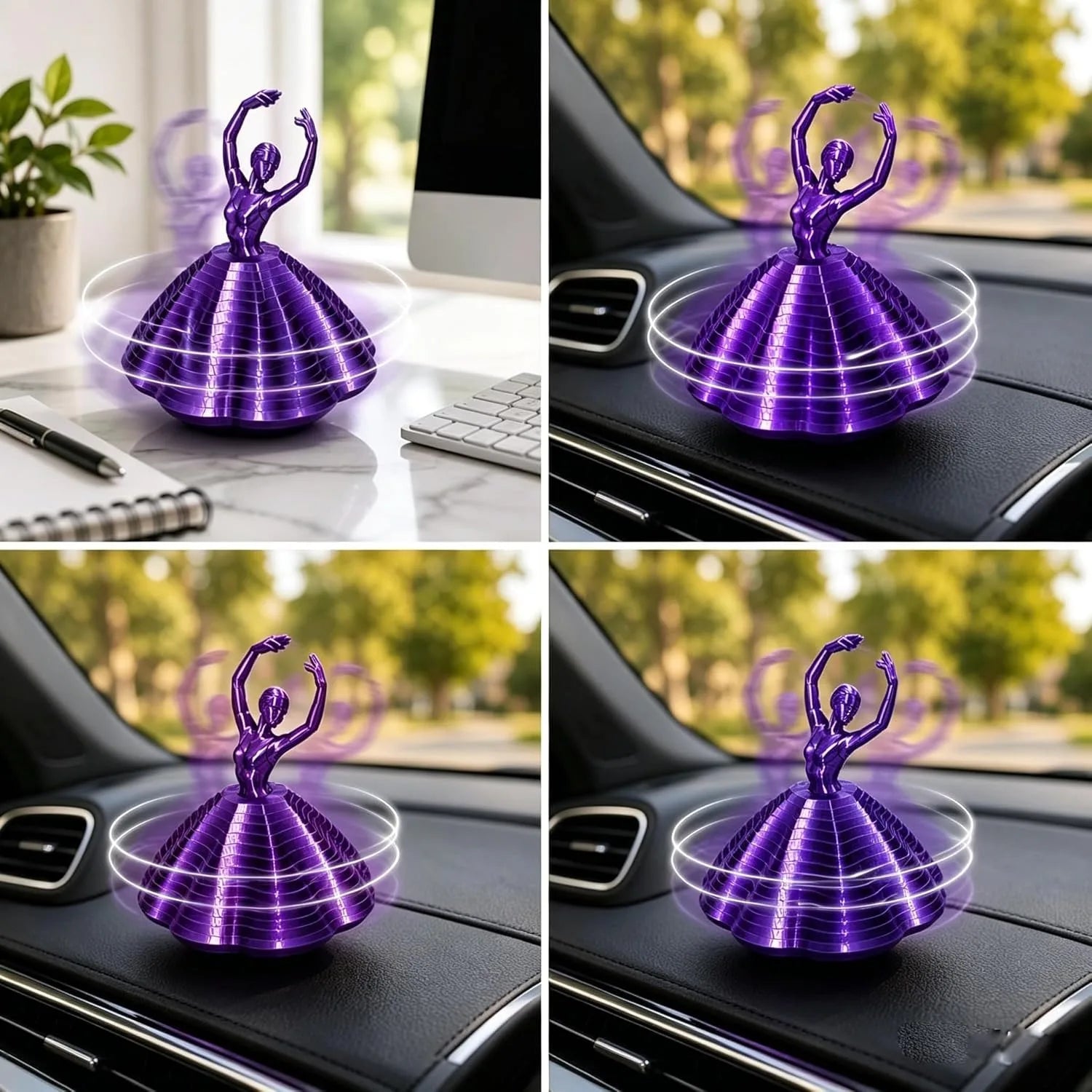 Spinning Ballerina Fidget Ornament Ballet Spinner Changing Expanded