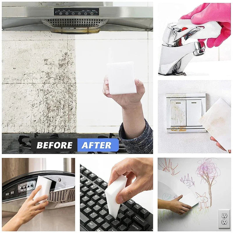 Magic Sponge Eraser Melamine Cleaner Kitchen Office Bathroom Cleaning