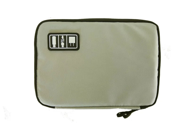 Storage Bag Electronic Accessory Organizer Portable Travel Cable Zpaxo Gray