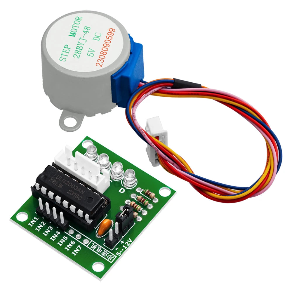 1LOTS c-48-5V 4 Phase Stepper Motor+ Driver Board ULN2003 Arduino 1x Zpaxo