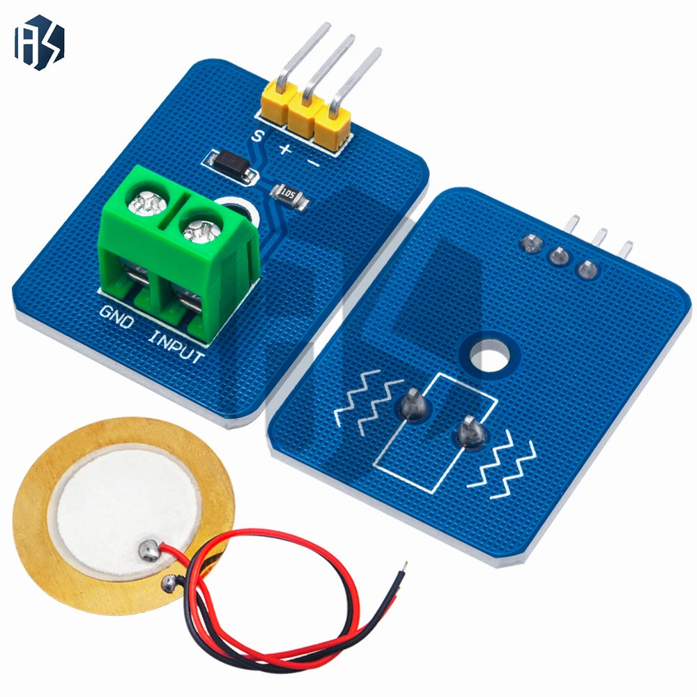 DIY 3 3V 5V Ceramic Piezo Vibration Sensor Module Analog Controller Zpaxo