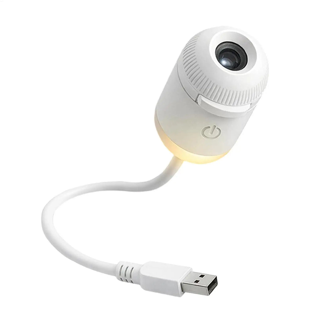 1 Usb Mini Galaxy Star Projector Night Light 12 Films Starry Sky