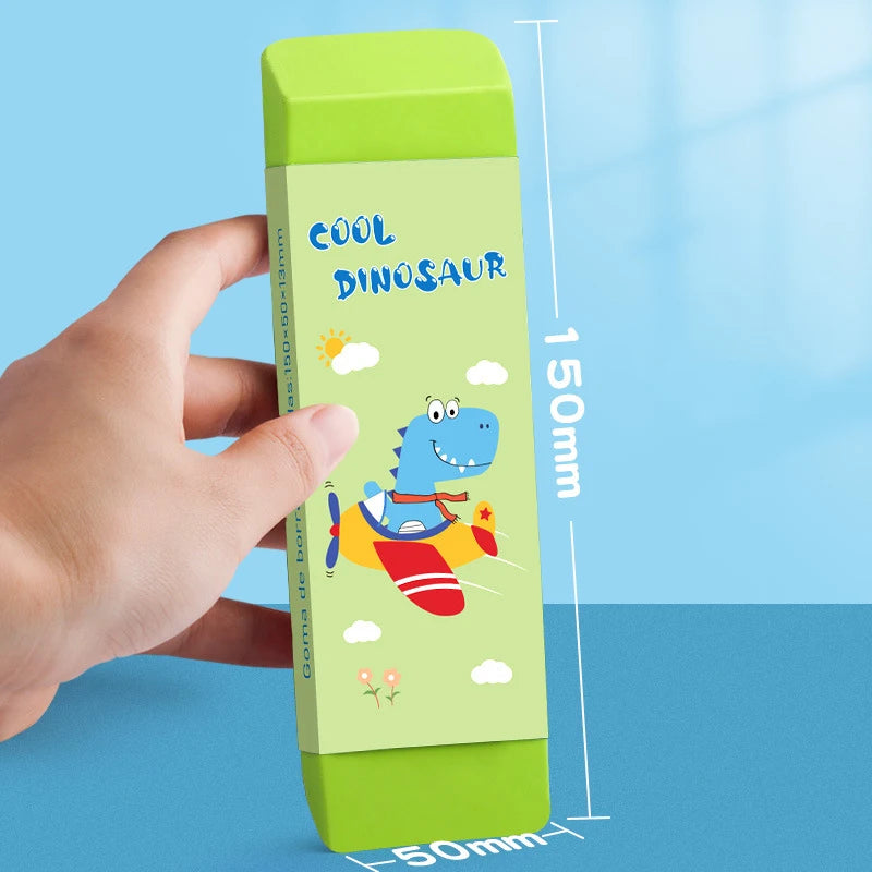 Giant Cartoon Eraser for Kids – 150x50mm Low-Dust Block