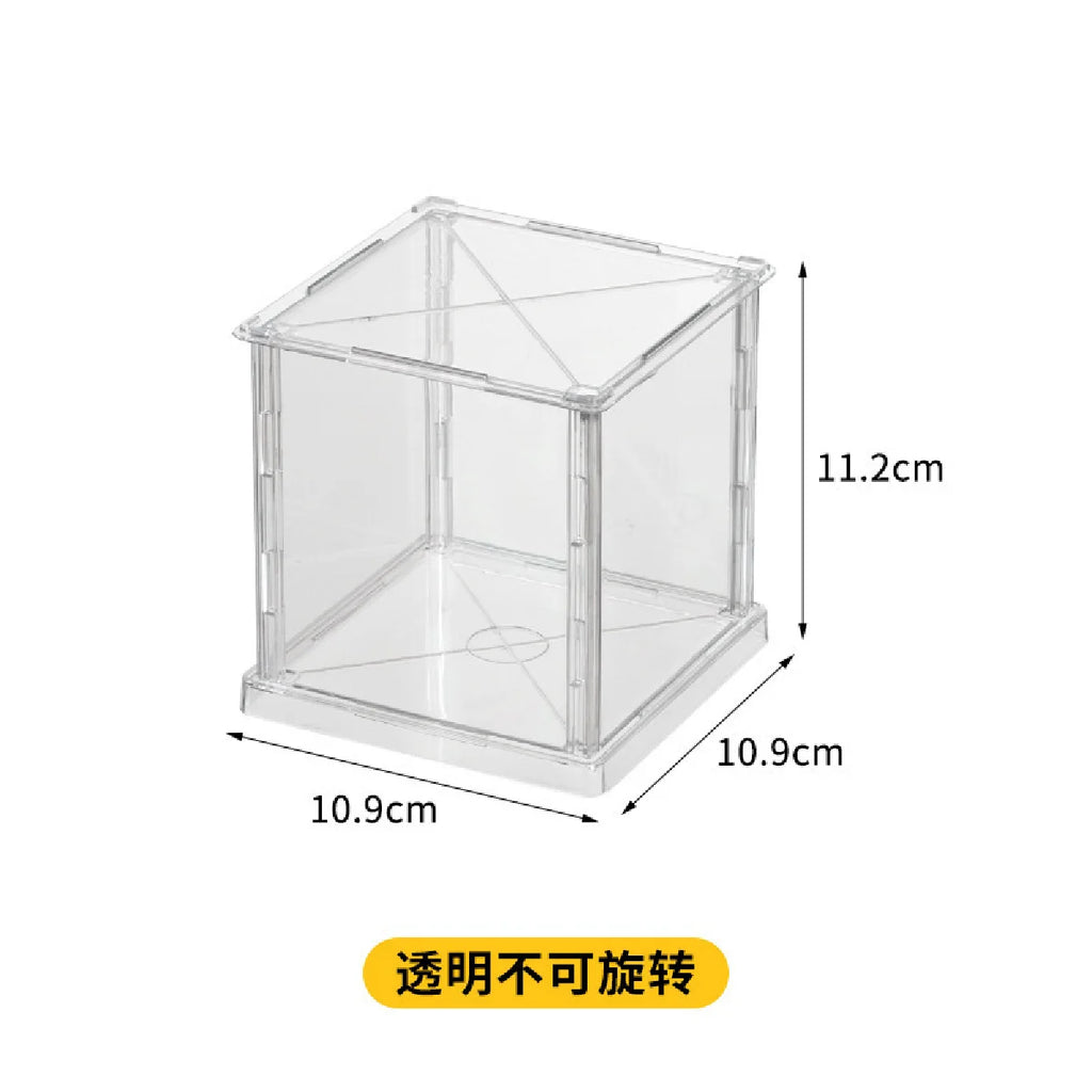 Rotating Stackable Display Case - Organizer & Storage Box for Blind Box Toys, Action Figures, and Collectibles Zpaxo