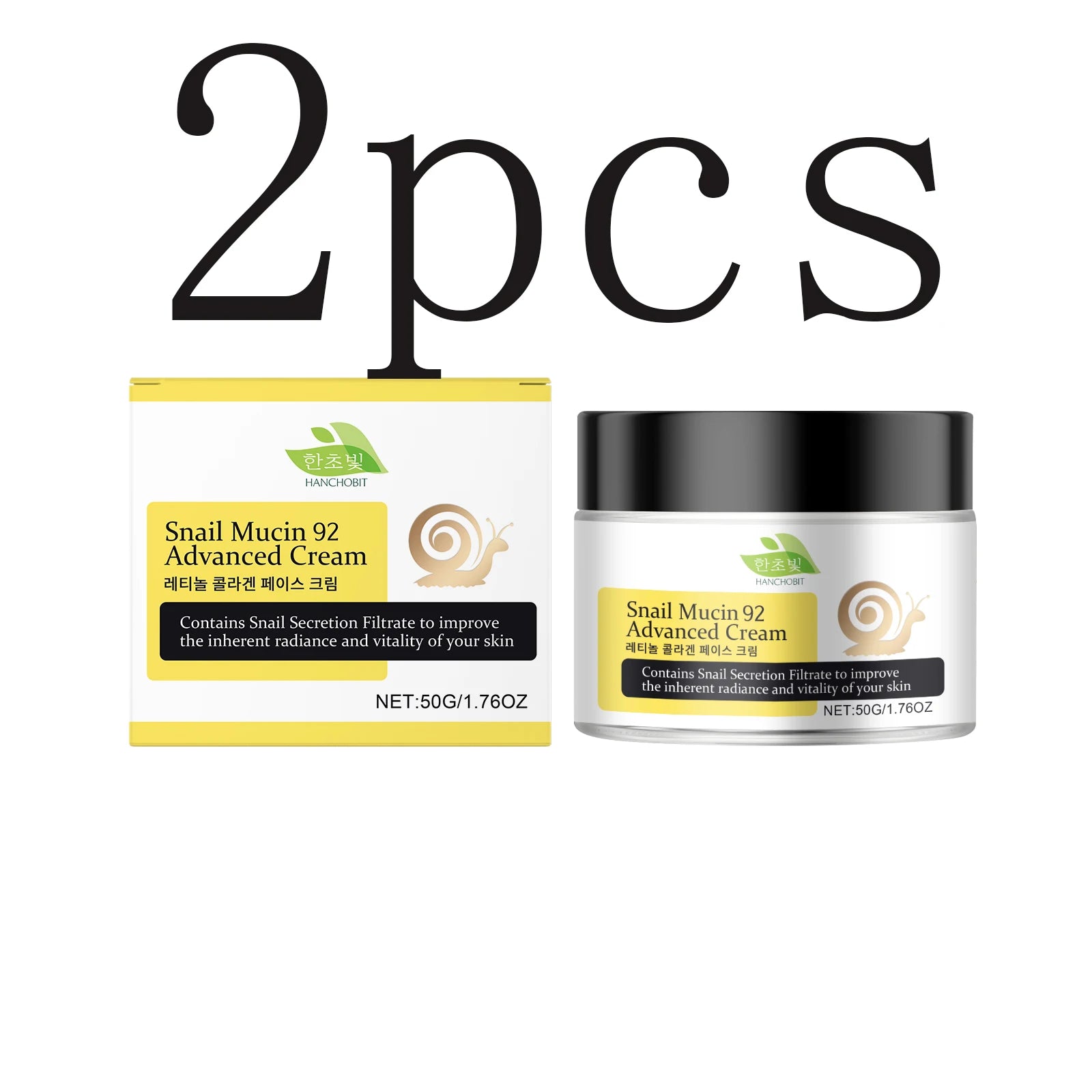 Hanchobit Retinol Collagen Face Cream – Firm & Moisturize Anti-Aging Face Cream Zpaxo 50gx2pcs
