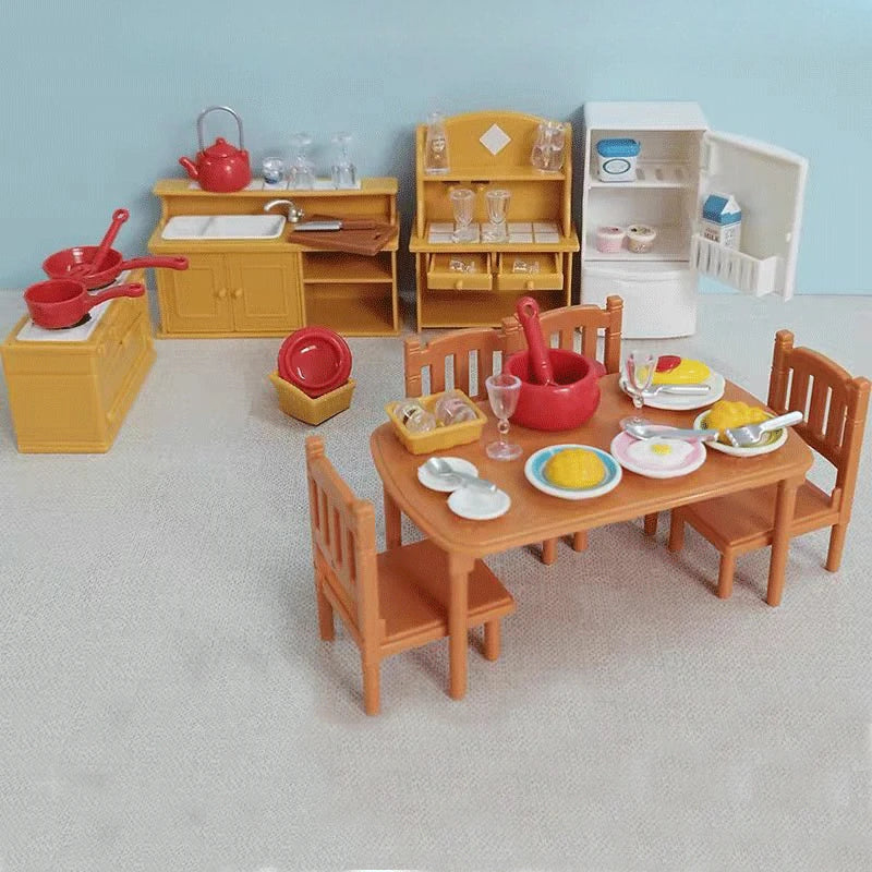 1 12 Dollhouse Miniature Furniture DIY Toy Forest Family Boys Girls