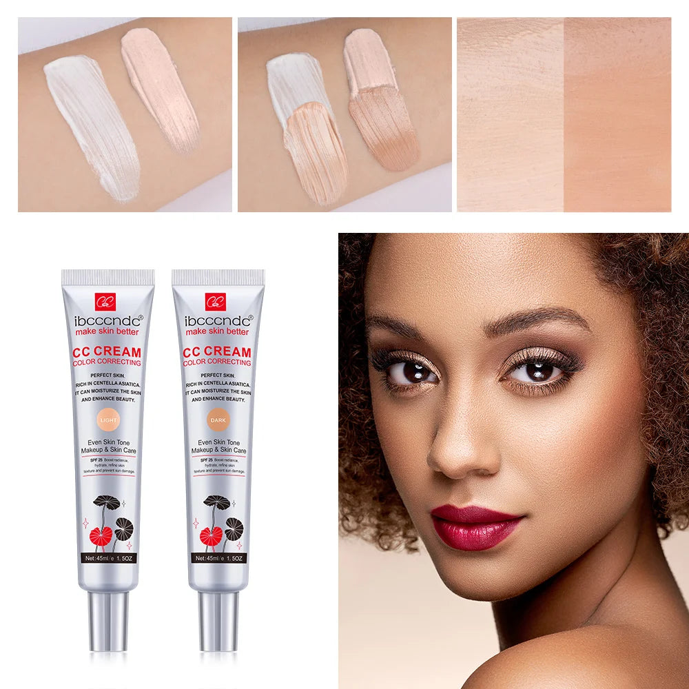 ibcccndc CC Cream – Color Correcting Concealer Foundation 45ml CC Cream Foundation Zpaxo