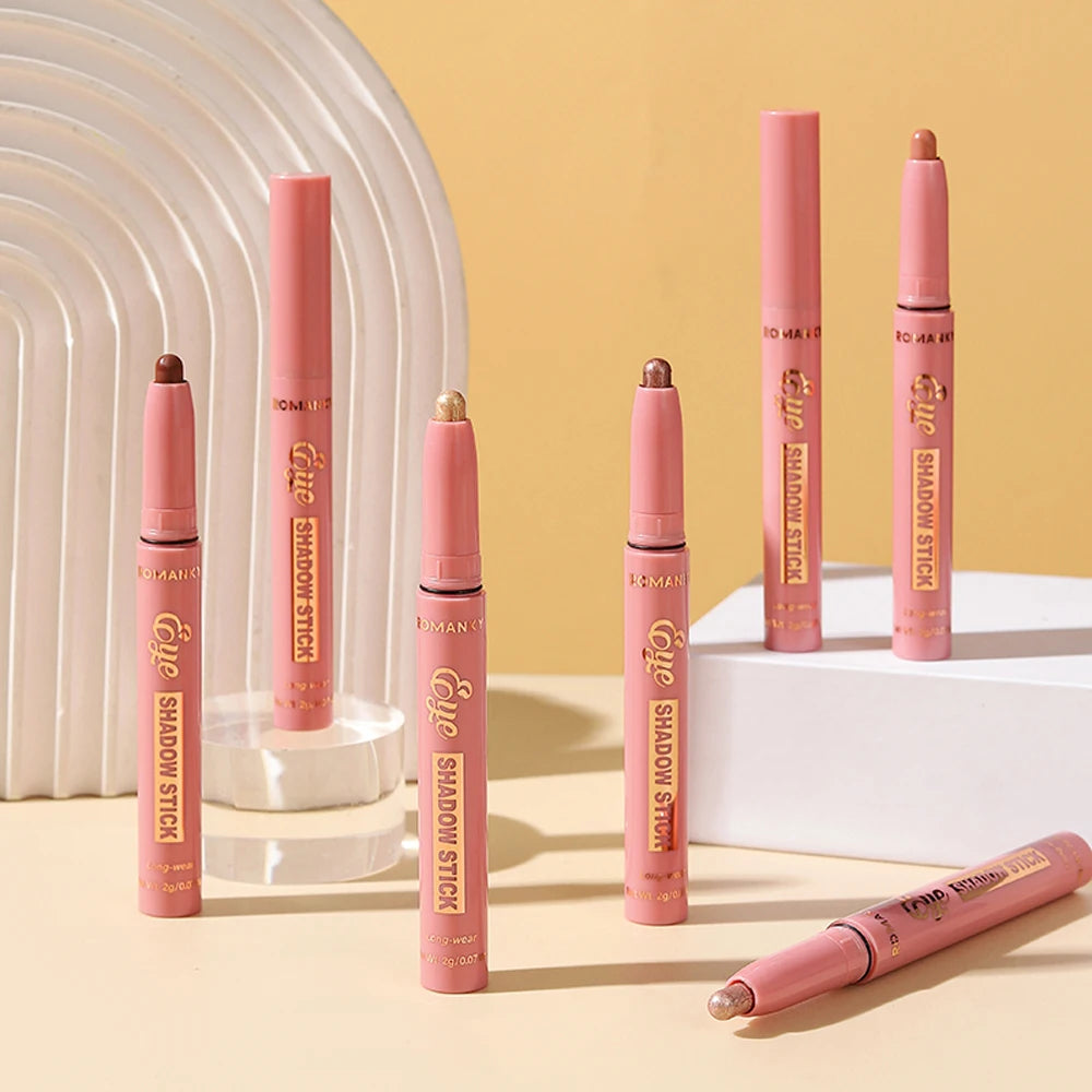 Matte Effect Eyeshadow Stick Natural Long-lasting Multi-purpose Shiny Zpaxo