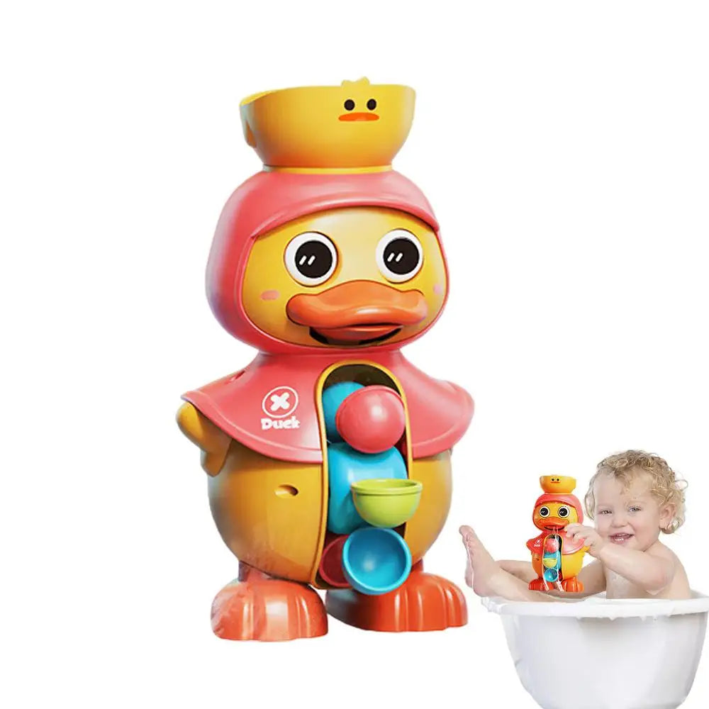 Duck Bath Toy For Kid Toddler Duck Doll For Pool With Rotatable Waterwheel Interactive Shower Water Toy With Strong Suction Cups Zpaxo United States Red