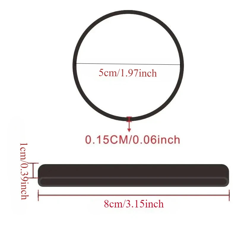 Big Black Rubber Bands Strong Ring Stretchable Sturdy Elastic Band