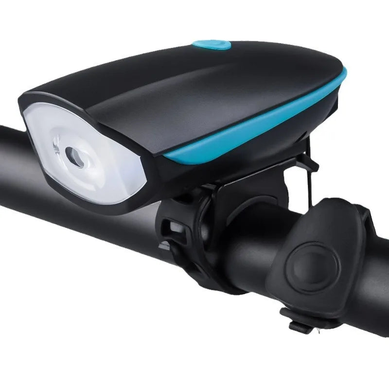 Bicycle Lights USB Charging Outdoor Night Riding Strong Light Flashlight Bicycle Accessories Headlights Bicycle Horn Headlights Zpaxo
