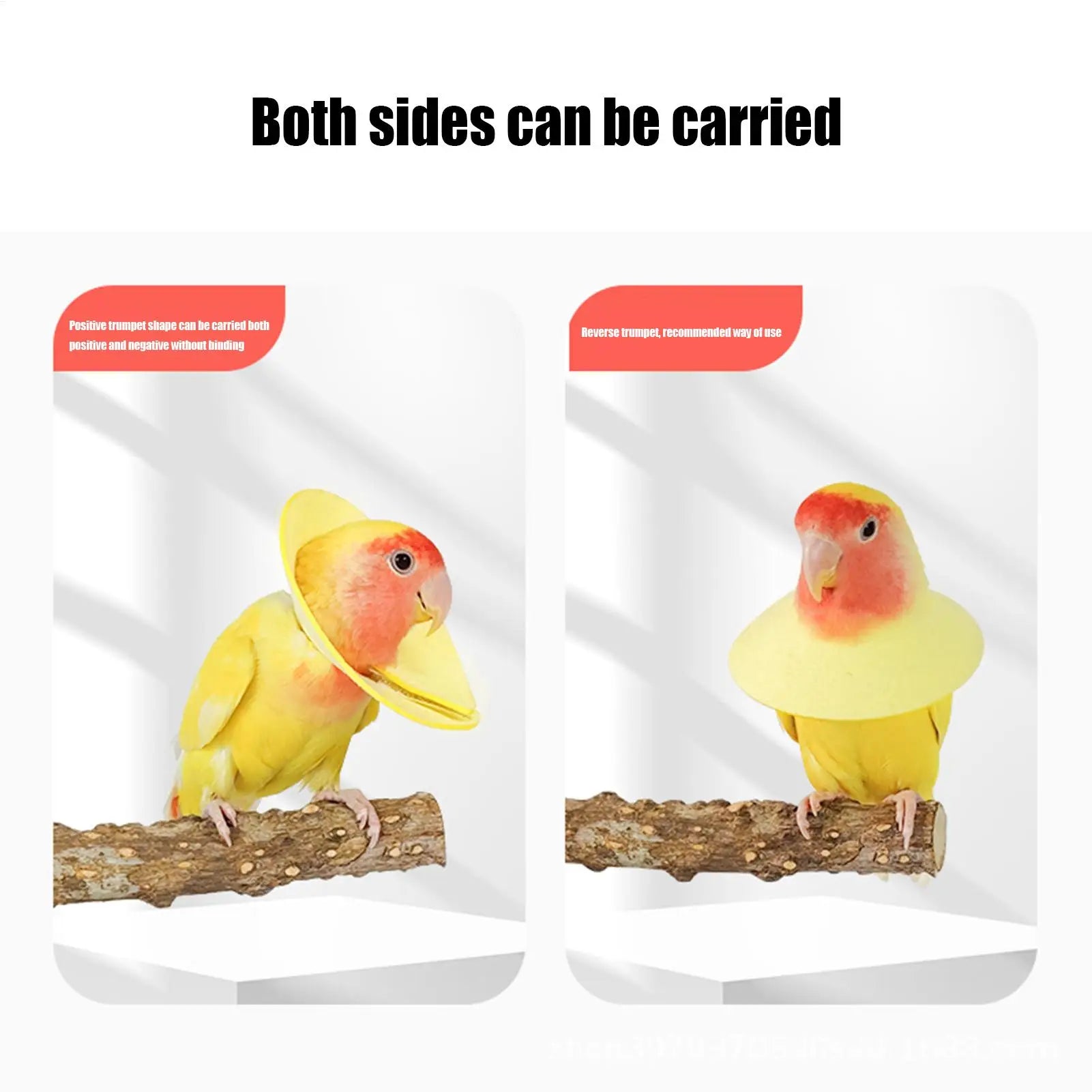 Parrot Anti-Bite Recovery Collar – Elizabethan Bird Neck Cone Bird Recovery Collar Zpaxo