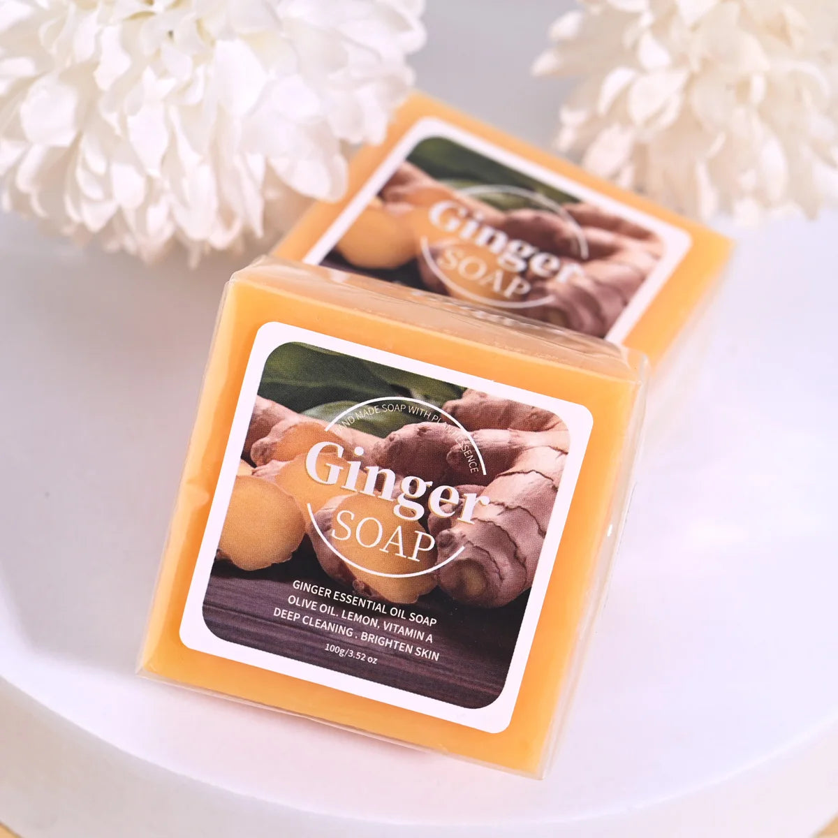 Ginger Essential Oil Handmade Soap – Cleanse, Firm & Moisturize Handmade Bar Soap Zpaxo